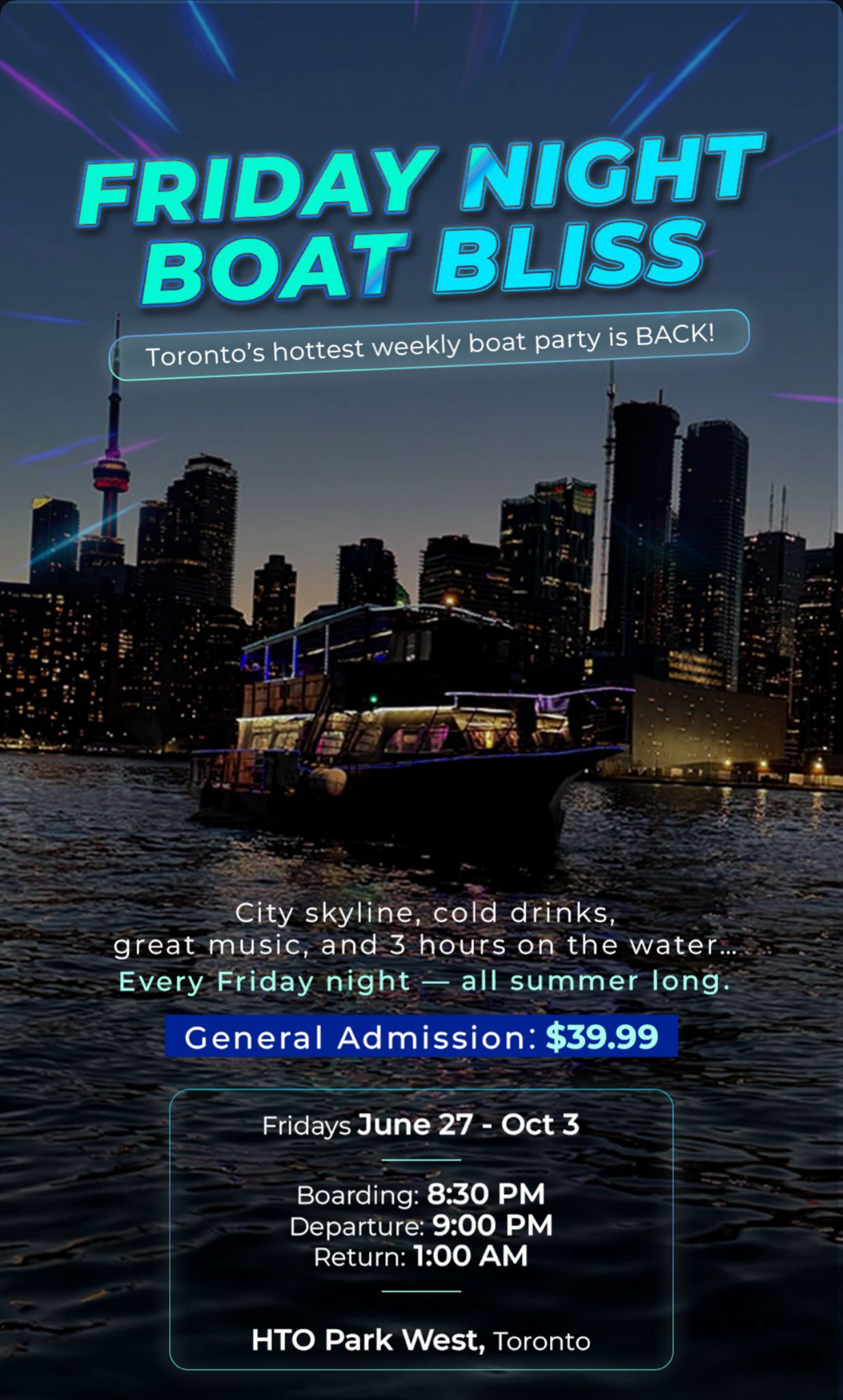 toronto boat party